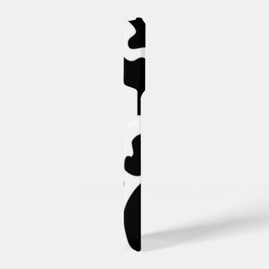 Afdruk zwart-wit Koe iPhone Hoesje (Rechterkant)