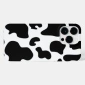 Afdruk zwart-wit Koe iPhone Hoesje (Achterkant horizontaal)