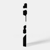 Afdruk zwart-wit Koe iPhone Hoesje (Rechterkant)