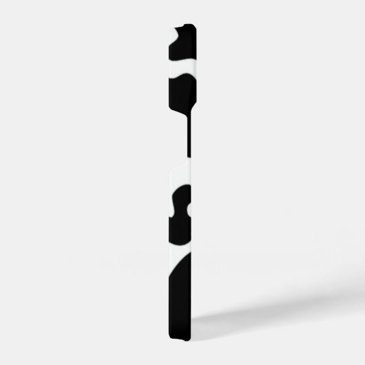 Afdruk zwart-wit Koe iPhone Hoesje (Rechterkant)