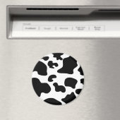 Afdruk zwart-wit Koe Magneet (Insitu (Vaatwasser))