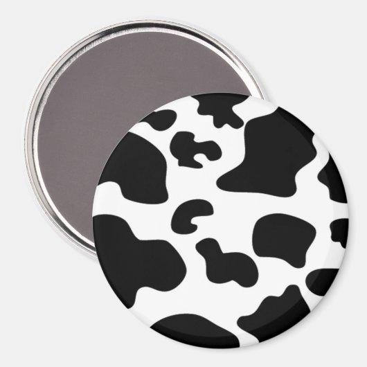 Afdruk zwart-wit Koe Magneet (Voorkant / Achterkant)