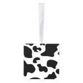 Afdruk zwart-wit Koe Ornament (Rechts)