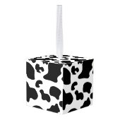 Afdruk zwart-wit Koe Ornament (Achter hoekig)