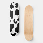 Afdruk zwart-wit Koe Persoonlijk Skateboard (Voorkant)