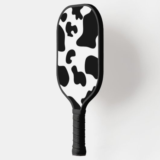 Afdruk zwart-wit Koe Pickleball Paddle (Links)