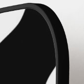 Afdruk zwart-wit Koe Pickleball Paddle (Links Detail)