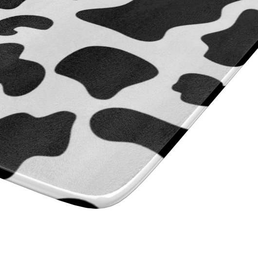 Afdruk zwart-wit Koe Snijplank (Hoek)