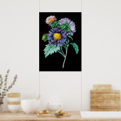 Afdruk zwarte ondergrond in voorgevulde verpakking poster (Keuken)