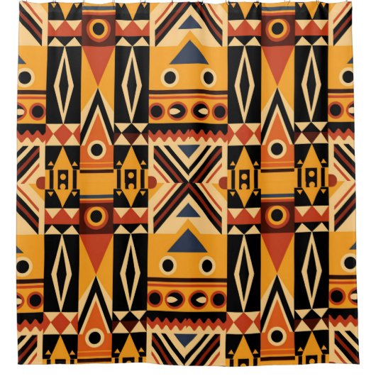 AfdrukAfrika Douchegordijn (Voorkant)