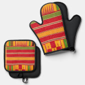 AfdrukAfrika Ovenwant & Pannenlap Set (Voorkant / Achterkant)