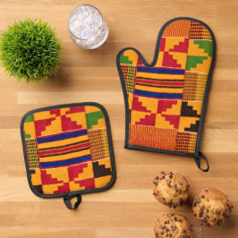 AfdrukAfrika Ovenwant & Pannenlap Set