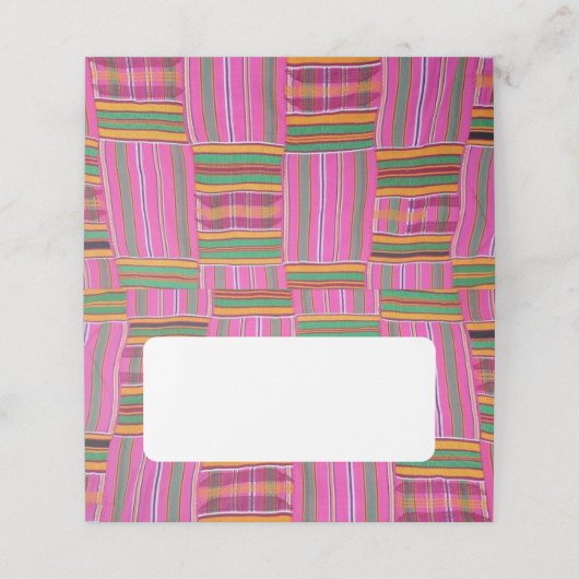 AfdrukAfrika Plaatskaartje (Buitenkant ongevouwen)