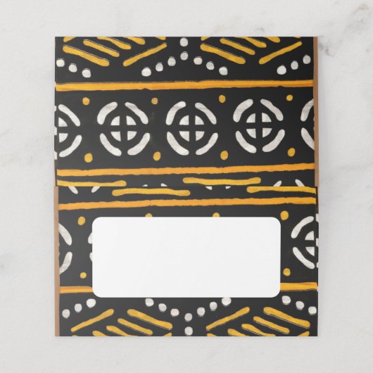 AfdrukAfrika Plaatskaartje (Buitenkant ongevouwen)