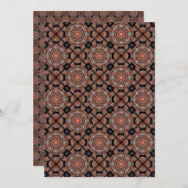 Afdrukbaar Boheemse Mandala Getegeld Scrapbookpapi Kaart (Voorkant / Achterkant)