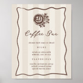 Afdrukbaar Coffee Bar Menubord Poster (Voorkant)