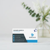 Afdrukbaar digitaal visitekaartje (Staand voorkant)