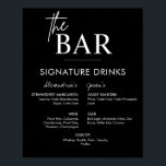 Afdrukbaar Drink voor zwarte bruiloft Poster<br><div class="desc">Het moderne de barmenu van de de drink van de trouwhandtekening van de bruid en van de Groom kenmerkt de drinken en ruimte voor extra drink keuzen. Printbare trouwborden zijn de perfecte manier om je trouwborden thuis af te drukken. Download gewoon de grootte die u nodig hebt en druk af...</div>