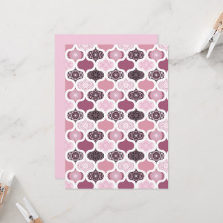 Afdrukbaar Dusky Roos Dot Mandalas Scrapbook Papie Kaart
