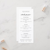 Afdrukbaar Eenvoudig Elk Kleurenscript Bruiloft Me Kaart (Voorkant / Achterkant in situ)