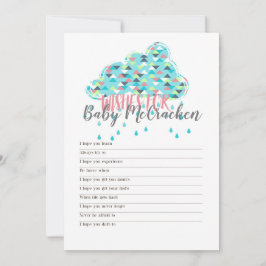 Afdrukbaar! Eenvoudige Baby shower thema games Kaart