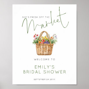 Afdrukbaar Fris van de Markt Welkom Bruidscadeau Poster