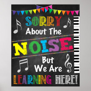 Afdrukbaar Poster voor muziekdocent Classroom