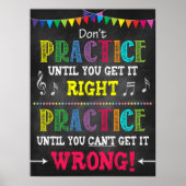 Afdrukbaar Poster voor muziekdocent Classroom (Voorkant)