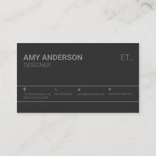 Afdrukbaar Visitekaartje (Achterkant)