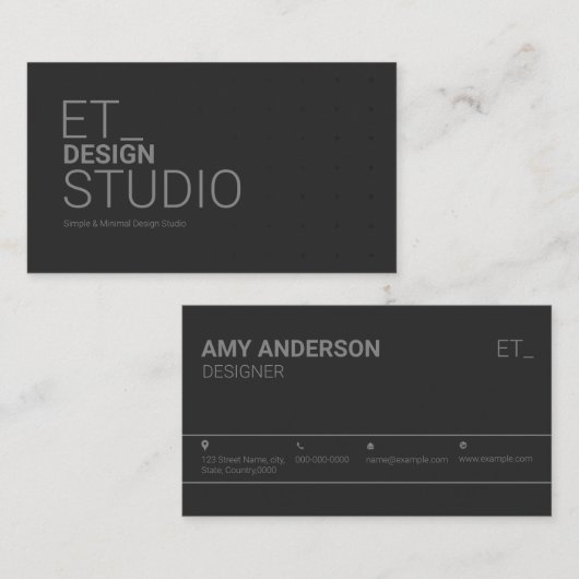 Afdrukbaar Visitekaartje (Voorkant / Achterkant)