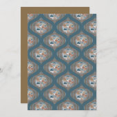 Afdrukbare Abstracte Accent Dot Mandala Retro Ogee Kaart (Voorkant / Achterkant)