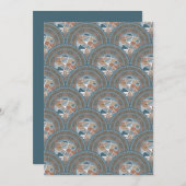 Afdrukbare Abstracte Accent Mandala Art Deco Scall Kaart (Voorkant / Achterkant)