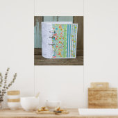 Afdrukbare Adobe-foto van scrapbook Country Poster (Keuken)