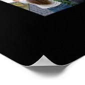 Afdrukbare Afstuderen Welkom Photo Collage Zwart Poster (Hoek)