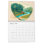 Afdrukbare agenda aanpassen kalender (Feb 2027)