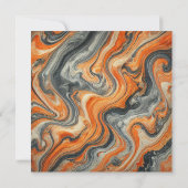 Afdrukbare Autumnal Marble Pumpkin Spice Scrapbook Kaart (Achterkant)