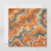 Afdrukbare Autumnal Marble Pumpkin Spice Scrapbook Kaart (Voorkant)
