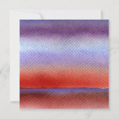 Afdrukbare Autumnal Waterverf Sunset Scrapbook Kaart (Achterkant)