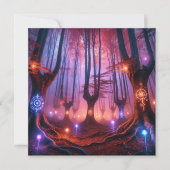 Afdrukbare Autumnal Whimsigoth Forest Scrapbook Kaart (Voorkant)