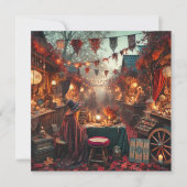 Afdrukbare Autumnal Whimsigoth Market Scrapbook Kaart (Voorkant)