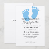 Afdrukbare baby shower uitnodigingen, Douche op ma Kaart (Voorkant / Achterkant)