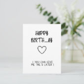 Afdrukbare Bday Kaart voor Husband Boyfriend (Staand voorkant)