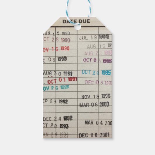 Afdrukbare Bibliotheek Kaarten Cadeau Label Cadeaulabel (Voorkant)