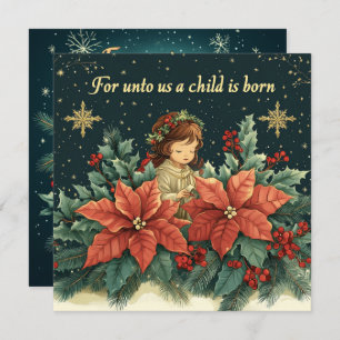 Afdrukbare Bijbel Verse Kerst Kind Scrapbook Kaart