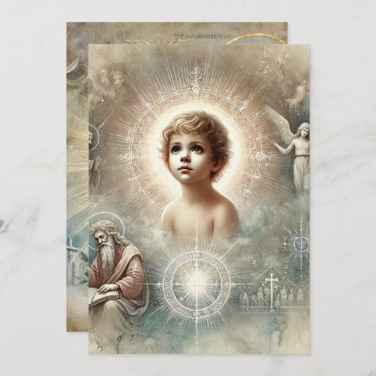 Afdrukbare Bijbelse Profetie van Jezus Scrapbook Kaart (Voorkant / Achterkant)