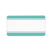 Afdrukbare blanco adresetiketten met gekleurde ran etiket (Voorkant)