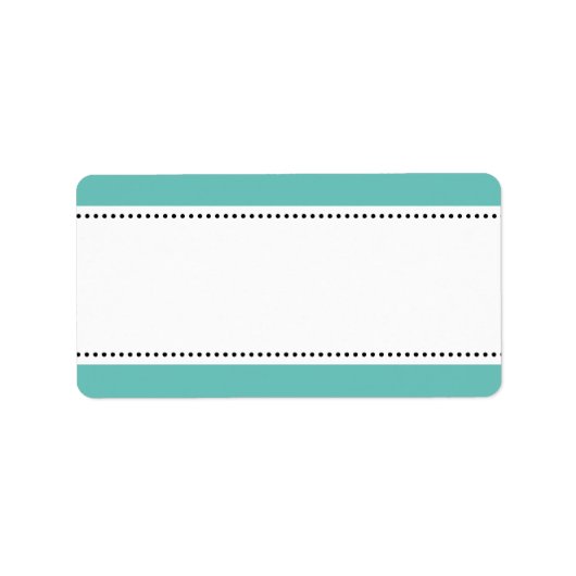 Afdrukbare blanco adresetiketten met gekleurde ran etiket (Voorkant)