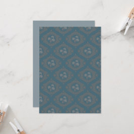 Afdrukbare Blauwgroen wandtapijt Rococo Mandala Og Kaart