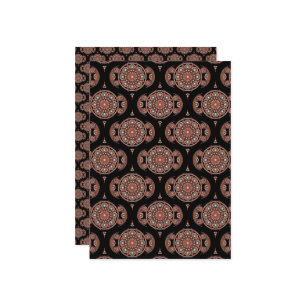 Afdrukbare Bohemian Mandala Retro Scrapbook Paper Kaart