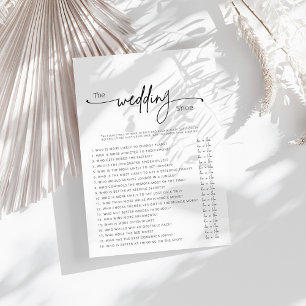 Afdrukbare bruiloft schoen spel